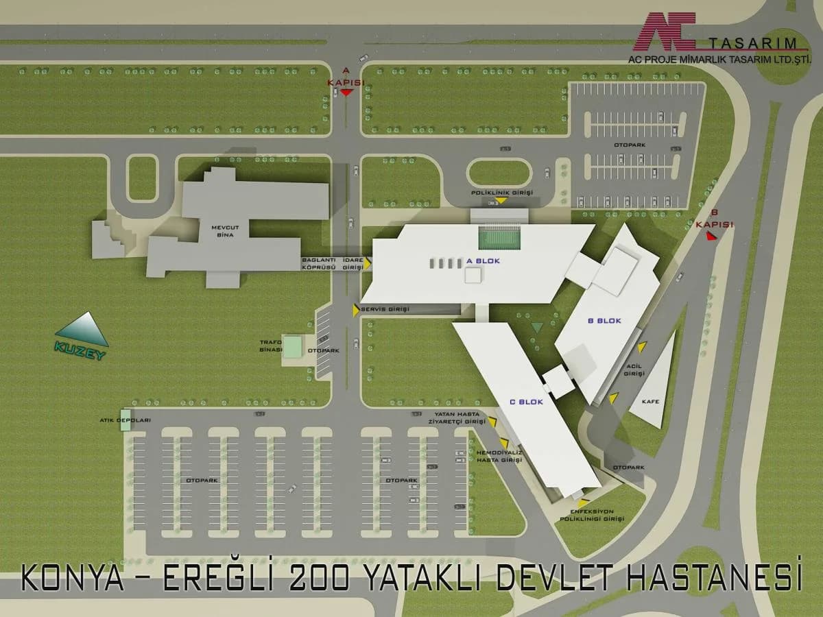 EREĞLİ 200 YATAKLI DEVLET HASTANESİ (1.KISIM) İNŞAATI — 1